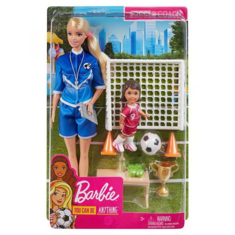 Mattel GLM47 Игровой набор Mattel Barbie Футбольный тренер