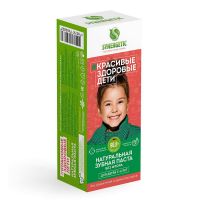 SYNERGETIC 201010 Зубная паста SYNERGETIC детская Клубника и банан, от 3 до 6 лет, 50г
