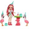 Mattel FCG79 Энчантималс Игровой набор Праздник фламинго