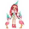 Mattel FCG79 Энчантималс Игровой набор Праздник фламинго