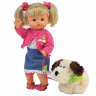 Dimian BD385 Кукла Нена Bambolina с собачкой, 36 см (пьет, писает)