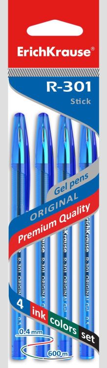 ErichKrause 46789ЕК Ручка ErichKrause R-301 Original Gel Stick гелевая , цвет чернил синий ErichKrause 46789ЕК Ручка ErichKrause R-301 Original Gel Stick гелевая , цвет чернил синий