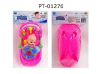ABtoys PT-01276 Пупс "Веселое купание", с набором игрушек для ванной