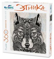 ORIGAMI 02896 Пазл Арт-терапия Этника Волк, 360 деталей