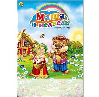 Рыжий Кот ИН-7167 Игра настольная мини. МАША И МЕДВЕДЬ