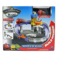 Die-Cast Chuggington LC54226 Чаггингтон Набор "Ремонтная станция с Уилсоном"