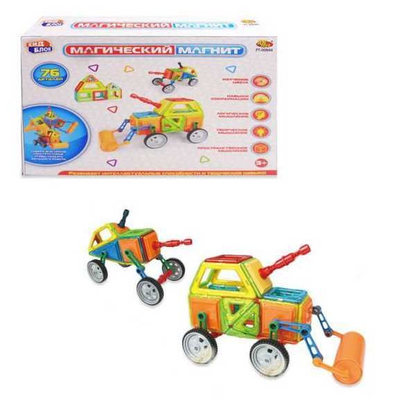 ABtoys PT-01349 Конструктор "Магический магнит", 76 деталей