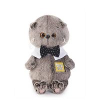BUDI BASA BB-020 Мягкая игрушка Кот Басик BABY с бабочкой, 20 см