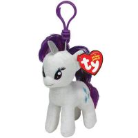TY 41100 Брелок плюшевый пони Rarity, 12 см