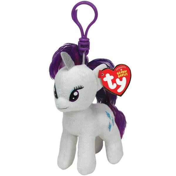 TY 41100 Брелок плюшевый пони Rarity, 12 см