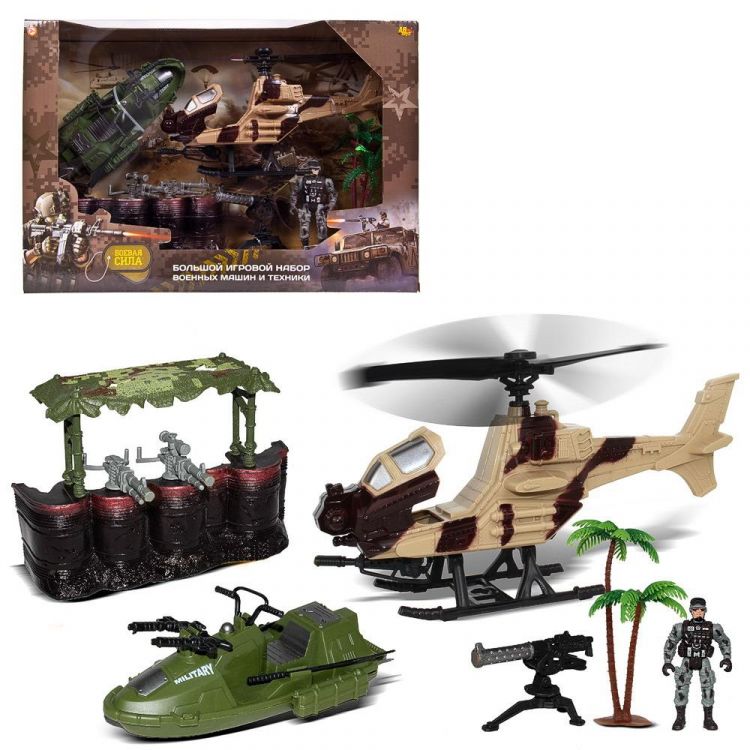 ABtoys (АБтойс) PT-01232 Игровой набор Abtoys Боевая сила Военная техника с фигуркой и аксессуарами
