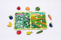 Woodlandtoys 117203 Развивающий набор Woodlandtoys Сортер Какая разница Фрукты-овощи 28,5*19,5*0,6 см