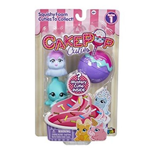Basic fun 27170 Cake Pop Cuties Набор из 3 игрушек (тюлень, пингвин и осьминог), 1 серия