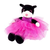 ABtoys M097 Мягкая игрушка Кошка в платье, 20 см