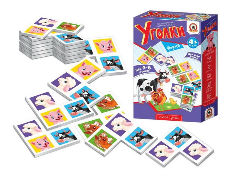 Русский Стиль 02039 Настольная игра Русский Стиль Уголки Ферма