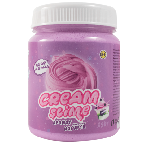 Cream-Slime SF02-SB Слайм с ароматом черничного йогурта, 250 г