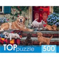Рыжий кот ХТП500-4215 TOPpuzzle. Пазлы 500 элементов. РЕТРИВЕРЫ