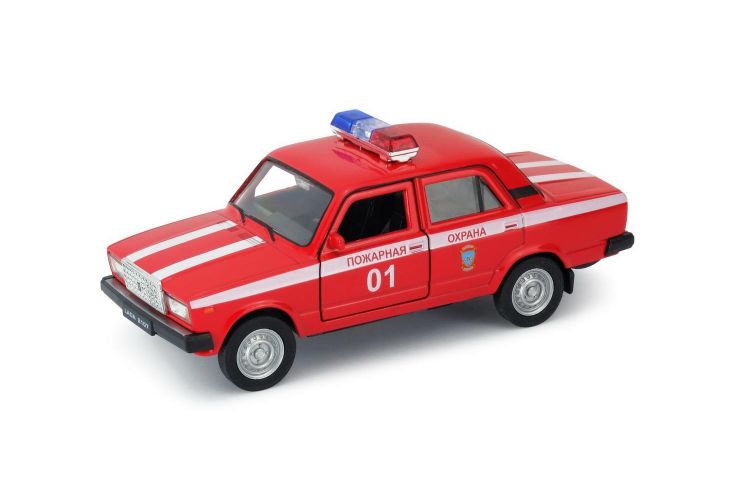 Welly 43644FS Машинка Welly LADA 2107 Пожарная охрана металлическая 1:34-39 Welly 43644FS Машинка Welly LADA 2107 Пожарная охрана металлическая 1:34-39