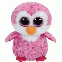TY 36177 Beanie Boo's Мягкая игрушка Пингвин Glider, розовый, 15 см