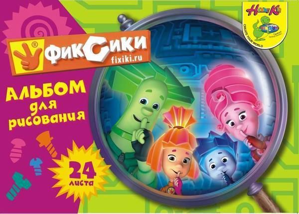 Centrum 84225 Альбом для рисования Фиксики, 24 листа, формат А4