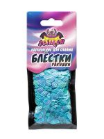 Slimer SSS30-36 Наполнение для слайма "Блестки фигурные ракушки, голубые"