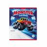 ErichKrause 49204 Тетрадь в линейку, Monster Car, 18 листов