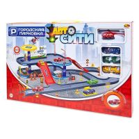 ABtoys PT-00860 Парковка "АвтоСити", 2-х уровневая, 53 детали
