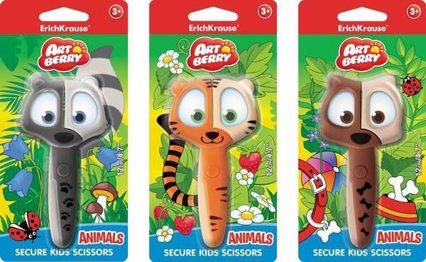 ErichKrause 37431 Пластиковые ножницы Artberry Animals