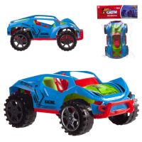 ABtoys (АБтойс) C-00388 Машинка спортивная, с заводным механизмом и световыми эффектами