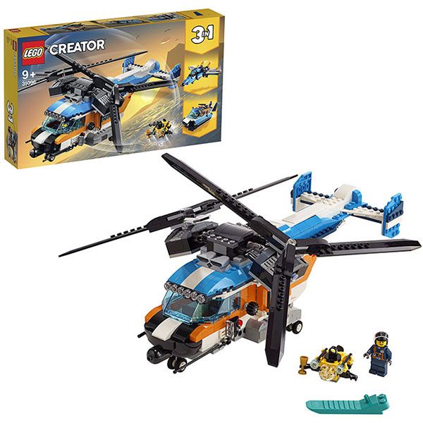 Lego Creator 31096 Конструктор Лего Криэйтор 3в1 Двухроторный вертолёт, 569 деталей