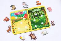 Woodlandtoys 117205 Развивающий набор Woodlandtoys Сортер Какая разница Домашние и дикие животные28,5*19,5*0,6 см
