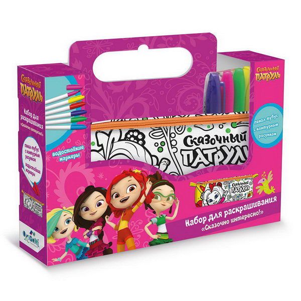 ORIGAMI 05020 Сумка пенал-тубус для раскрашивания Сказочный патруль. Сказочно интересно!