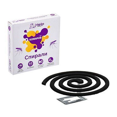 HELP 80230 Средство от насекомых HELP Спирали от КОМАРОВ, 10 шт