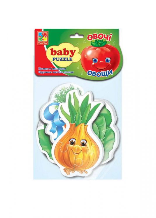Vladi Toys VT1106-03 Пазлы мягкие Baby puzzle "Овощи"