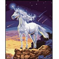 Рыжий кот E006 Холст с красками по номерам Единорог, 40х50 см
