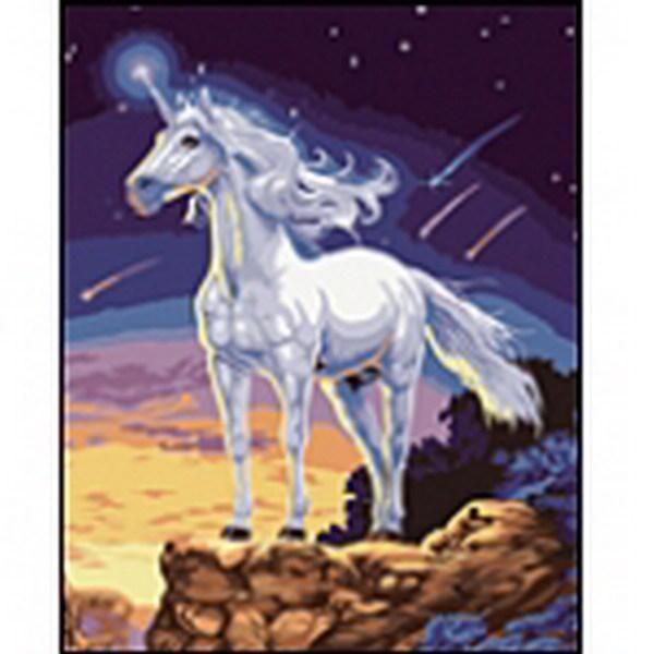 Рыжий кот E006 Холст с красками по номерам Единорог, 40х50 см