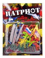 ABtoys.Фигурки PT-00738 Военный набор "Патриот", с тематическими аксессуарами, 34 предмета