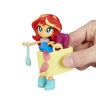 Hasbro E4244 MLP Equestria Girls Набор игровой Модный приговор с мини-куклами, Радуга Дэш и Сансет Шиммер