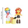 Hasbro E4244 MLP Equestria Girls Набор игровой Модный приговор с мини-куклами, Радуга Дэш и Сансет Шиммер