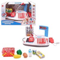 ABtoys. Помогаю Маме PT-00814 Помогаю Маме. Касса, в наборе с продуктами,со световыми и звуковыми эффектами, в коробке, 38x21x23 см