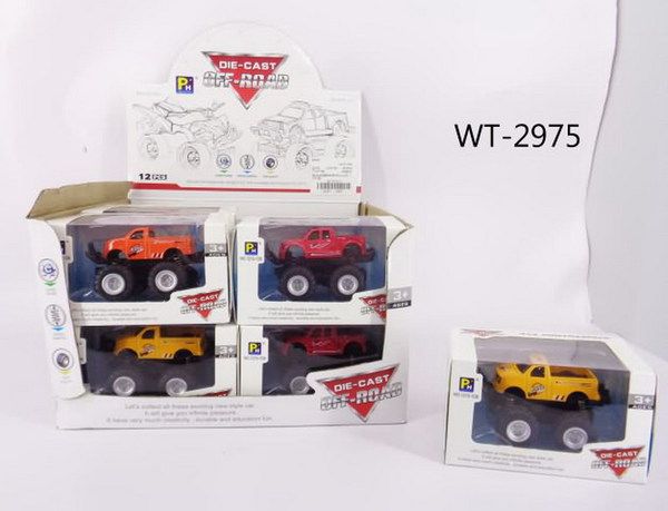 JUNFA 1210-1D6 Джип, с элементами из металла, 12 шт в дисплее, цена за штуку!!!