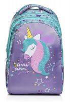 Hatber NRk-51104 Рюкзак Hatber STREET Dream unicor- 41х28х21см полиэстер светоотражающий 3 отделения, 1 потайной карман на спинке