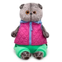 BUDI BASA Ks19-168 Мягкая игрушка BUDI BASA Кот Басик в теплом жилете