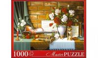 Masterpuzzle 6918 Пазл Цветы и скрипка, 1000 элементов