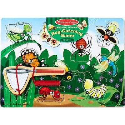 Melissa&amp;Doug 3779м Доска магнитная деревянная "Ловля насекомых"