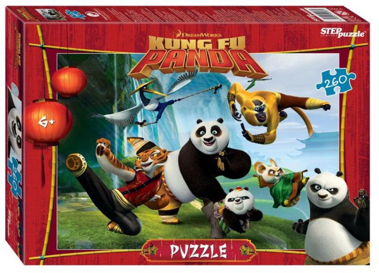 СТЕП ПАЗЛ 95093 Пазл STEP puzzle Кунг-фу Панда DreamWorks, Мульти 260 элементов СТЕП ПАЗЛ 95093 Пазл STEP puzzle Кунг-фу Панда DreamWorks, Мульти 260 элементов