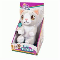 IMC Toys 96783 Котенок интерактивный (серый), со звуковыми эффектами, шевелит лапками если почесать животик