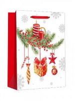 Dream cards ПКП-3782 Пакет подарочный Dream cards Рождественская свеча 18x23x10 см