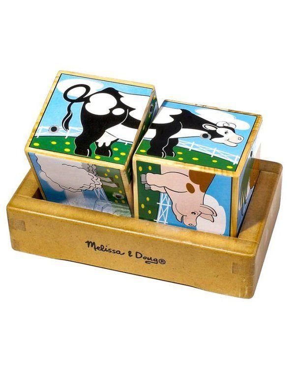 Melissa&Doug 1196 Кубики-пазлы со звуком "Ферма"