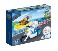 Banbao 7018 Конструктор Банбао Полицейский мотоцикл, 61 деталь
